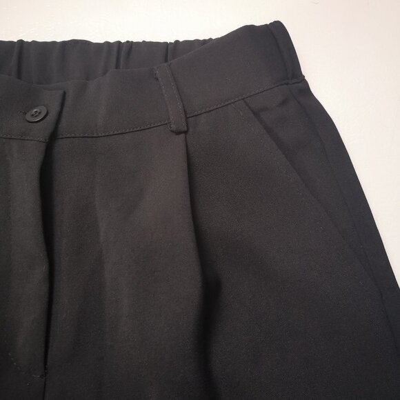 Dazy Ladies Size Medium Black Straight Leg Front Pleats Dress Pants - Picture 7 of 12